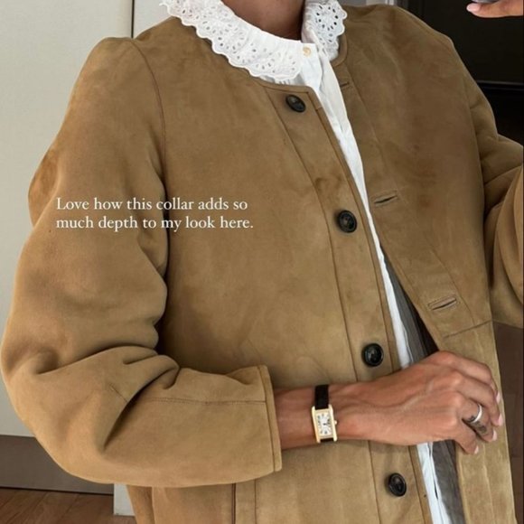 EUC Vintage Daks DD London Beige Tan 100% Suede Shearling Oversized Coat Jacket - Picture 2 of 10